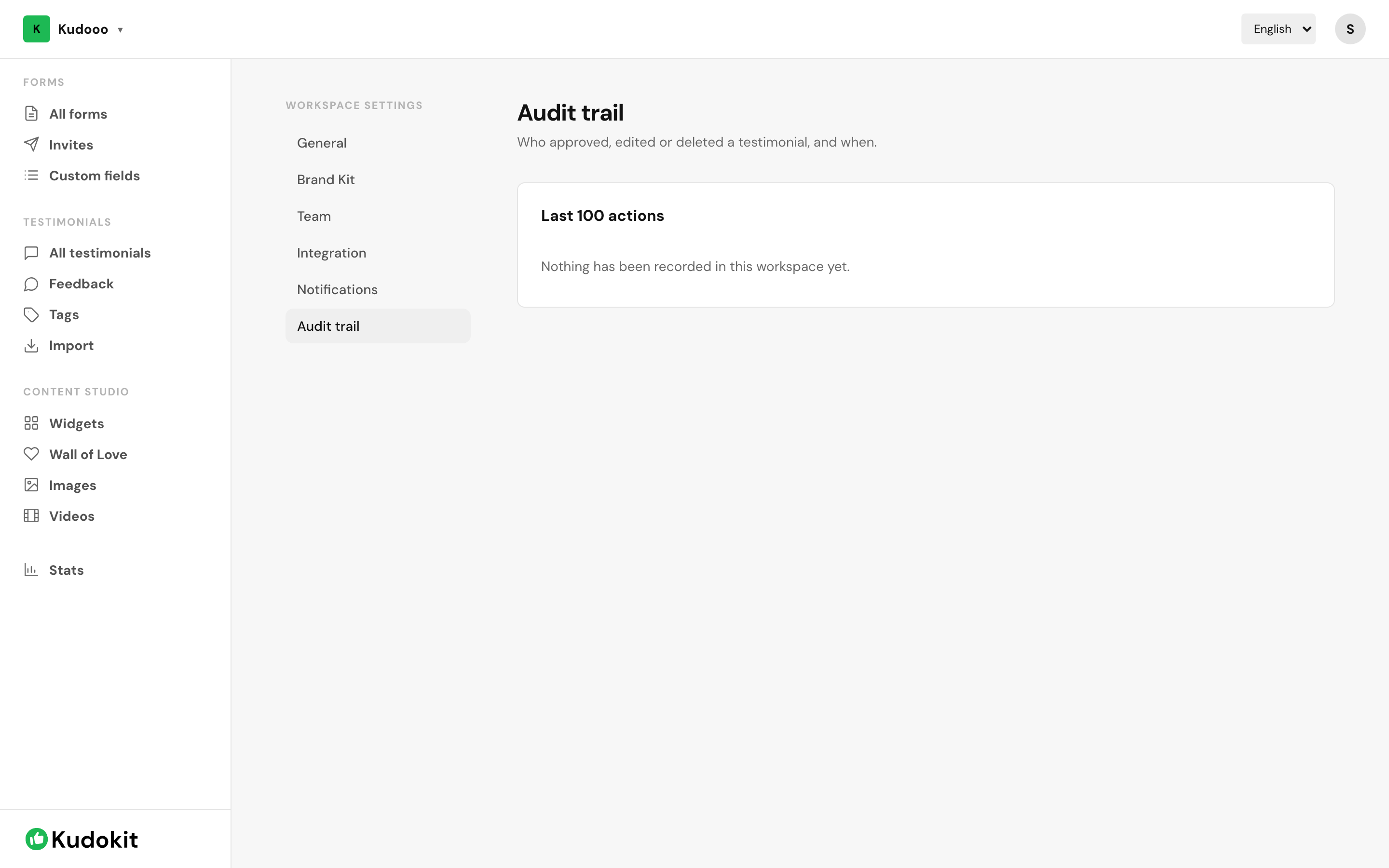 The audit trail.